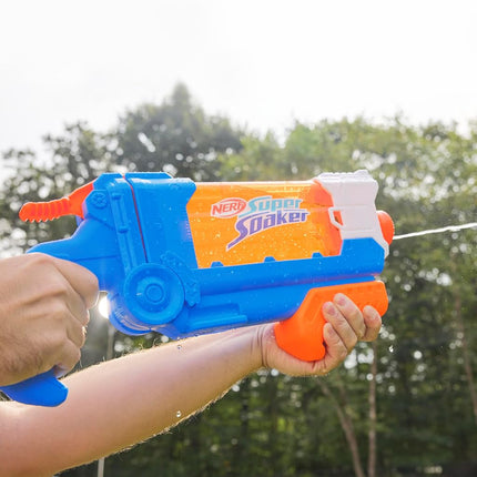 NERF Super Soaker Flip Fill Water Blaster, 4 Spray Styles, Fast Fill, 30 Fluid Ounce Tank, Outdoor Toys, Kids Easter Gifts or Basket Fillers Stuffers, Ages 6+