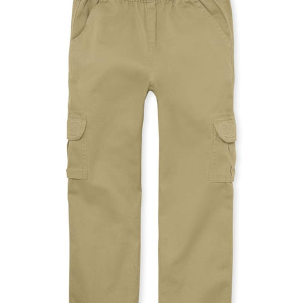 The Children's Place Pantalon cargo à enfiler coupe ajustée pour garçons, couleur lin, 7S