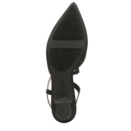 LifeStride Women's, Minimalist Pump, Black Sparkle, 8.5