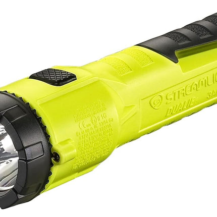 Streamlight 68758 3AA ProPolymer Dualie Intrinsically Safe Multi-Function MSHA Flashlight without Batteries, Yellow
