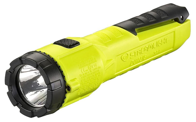 Streamlight 68758 3AA ProPolymer Dualie Intrinsically Safe Multi-Function MSHA Flashlight without Batteries, Yellow