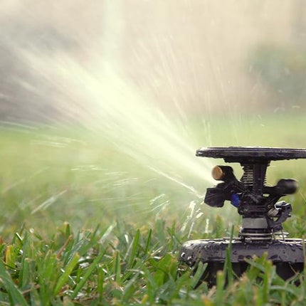 Rain Bird AG-5 All Gallonage Pop-Up Impact Sprinkler, Adjustable 20° - 360° Pattern, 24' - 45' Spray Distance ,Black
