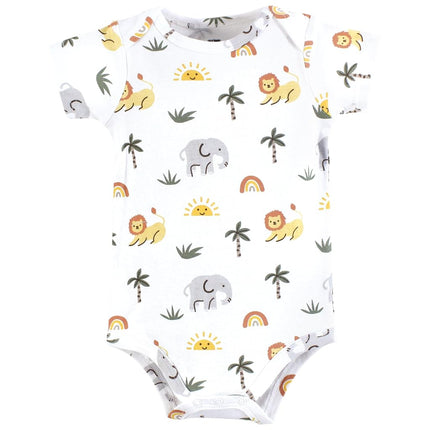 Bodies de Algodón para Bebés Unisex Hudson Baby, Happy Little Guy, 6-9 Meses