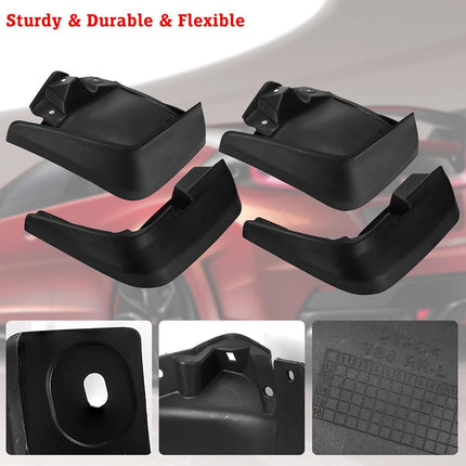 BDFHYK Mud Flaps, Fender Flares 4PCS Front & Rear Side Compatible for Honda Civic Sedan 2012 2013 2014 2015