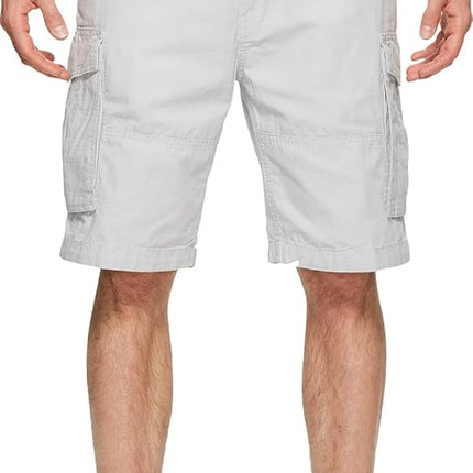 Nautica Men's Mini Ripstop Twill Cargo Short, Pelican, 36