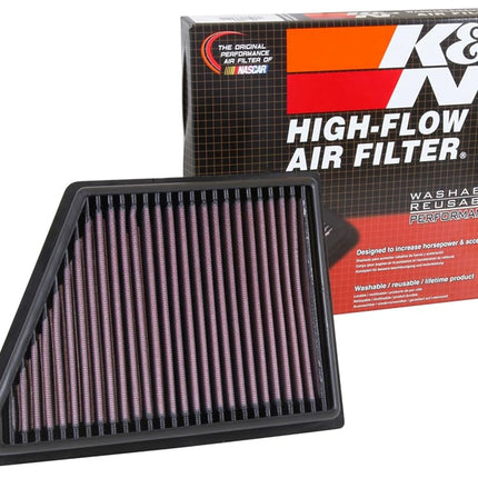 K&N Air Filter Cadill CT6 3.0 V6 2016 (Right) (33-5054) Red