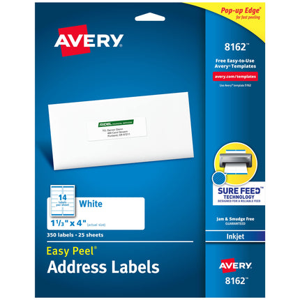 AVERY Mailing Address Labels, Inkjet Printers, 350
