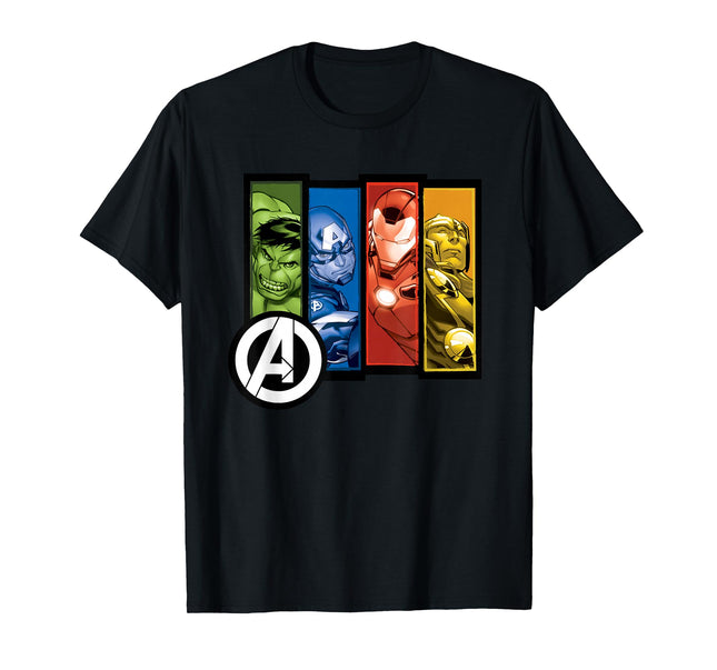 Marvel Avengers Four Heroes Four Colors T-Shirt