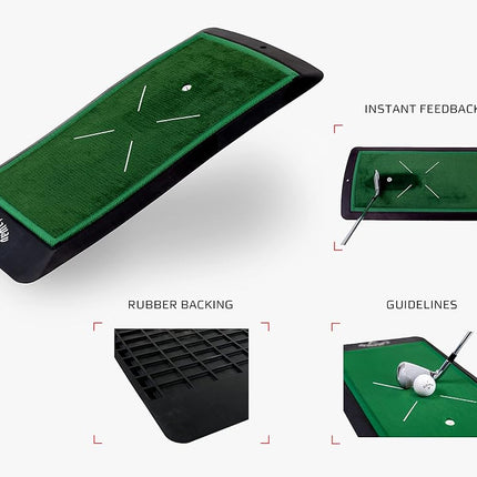 Callaway Golf 1ft x 2ft Strike Zone Hitting Mat - Durable Golf Hitting mat for Your Backyard Golf Range,Green