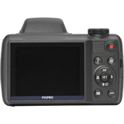 Cámara digital Kodak PIXPRO AZ528 (negra) paquete con tarjeta de memoria de 32GB + estuche para cámara + billetera para tarjetas de memoria + protectores de pantalla + accesorios