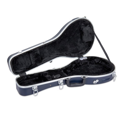 Crossrock ABS Molded Case for A-Style Mandolin with Removable Shoulder Straps-Blue (CRA862MABL)