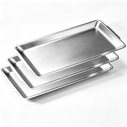 12.6" x 6.3" Dessert Tray Pastry Tray Set of 3, St