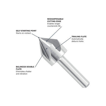 BOSCH CSH2 5/8-Inch HSS Countersink
