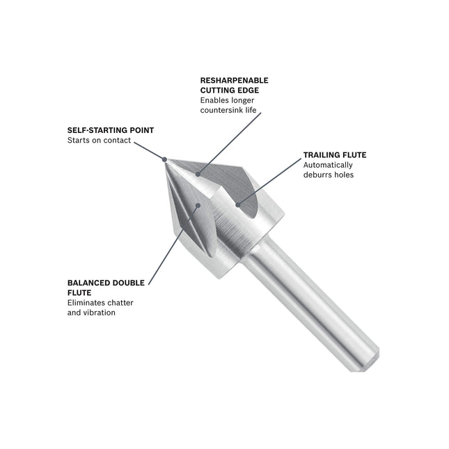BOSCH CSH2 5/8-Inch HSS Countersink