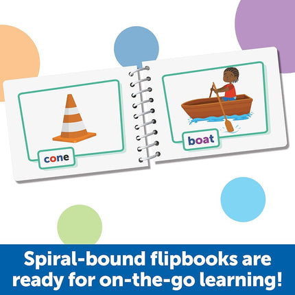 Learning Resources Skill Builders! First Grade Flipbook Library - 3 Pieces, Ages 6+, First Grade Learning Activities, Math and Spelling Activities for Kids, Montessori Activities