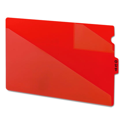 Smead End Tab Poly Out Guide, Two-Pocket Style, Ce