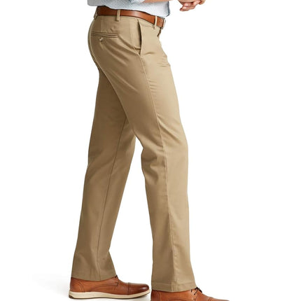 Dockers Men's Straight Fit Signature 2.0 Pants-Creaseless, New British Khaki, 38W x 32L