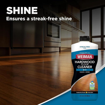 Weiman Hardwood Floor Cleaner Clean and Shine 2-in-1 for Vinyl, 946 ml