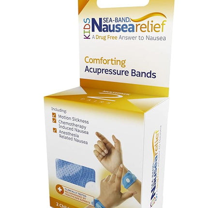 Sea-Band Anti-Nausea Acupressure Wristband for Motion & Morning Sickness, Child Size (2- Pair)