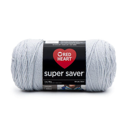 Red Heart Super Saver Yarn, Acrylic, Light Grey, 2