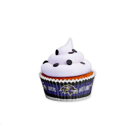 Sports Vault NFL Baltimore Ravens 50-Piece Large Baking Cups