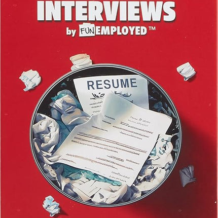 Mattel Games Bad interviews by Funemployed Party Game, Game Night for 3 or more players, hilarious fast-thinking interview card game