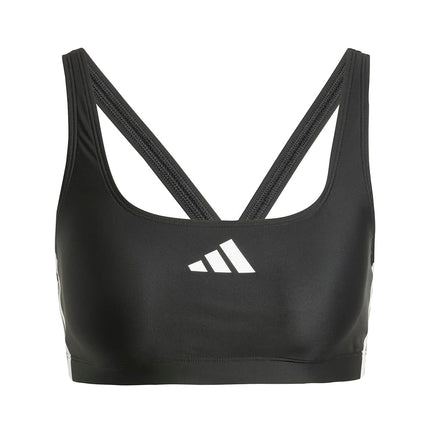 adidas Women's 3 Stripes V Back Bikini, Black/White, 20