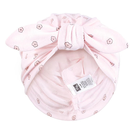 Turbantes de algodón para bebé de Hudson Baby, para niñas de 0 a 24 meses, diseño So Pretty Flower, de 0 a 24 meses