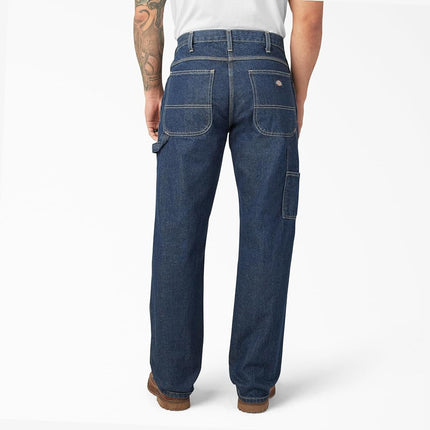Dickies, Homme, Jean utilitaire en denim coupe décontractée, Bleu indigo rincé, 38W / 34L