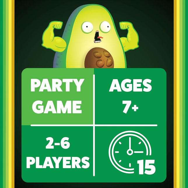 Exploding Kittens Throw Throw Avocado by - for Adults Teens and Kids - Fun Family Games - A Dodgeball Card Game