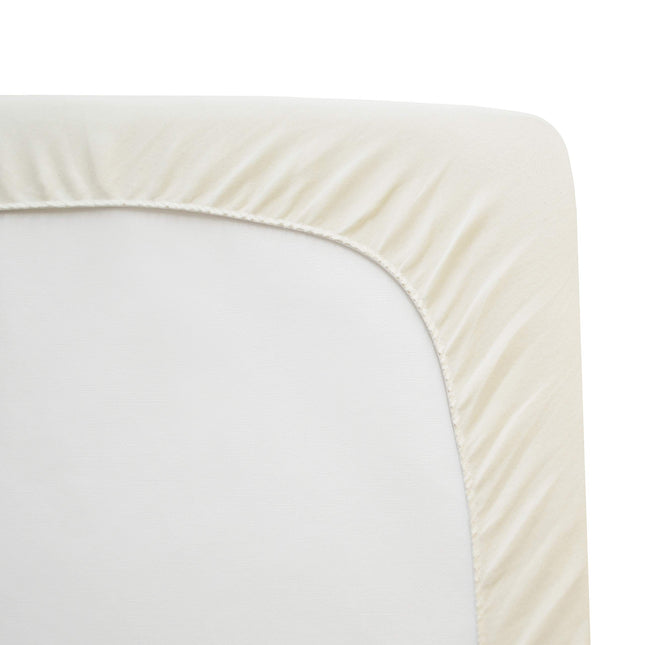 American Baby Company Natural Waterproof Quilted Pack and Play Playard Size Fitted Mattress Cover Made with Organic Cotton - Vinyl Free