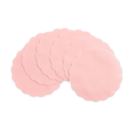 Disposable Pink Paper Coasters for Drinks, 3.5 Inc
