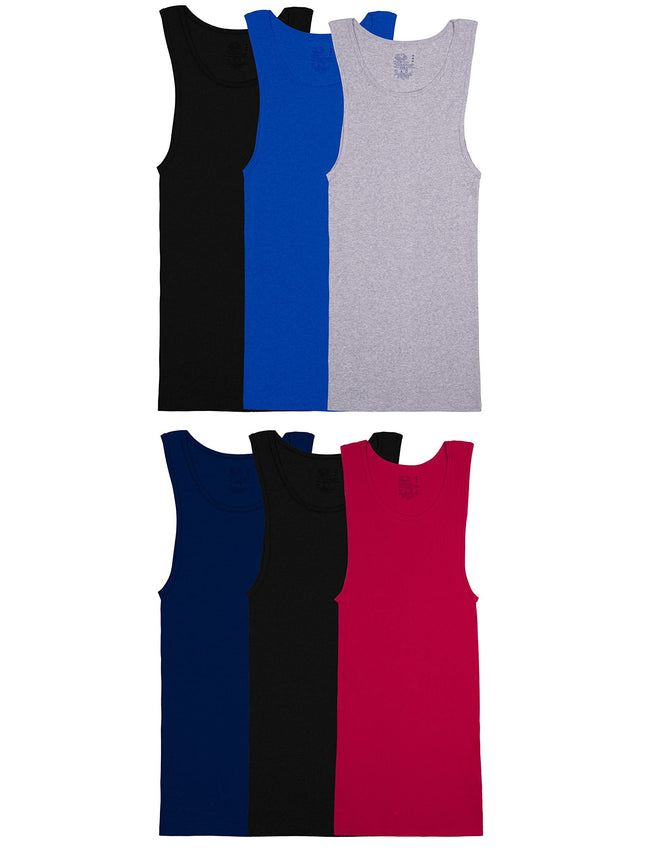 Fruit of the Loom Men's Tag-Free Tank A-Shirt Unde