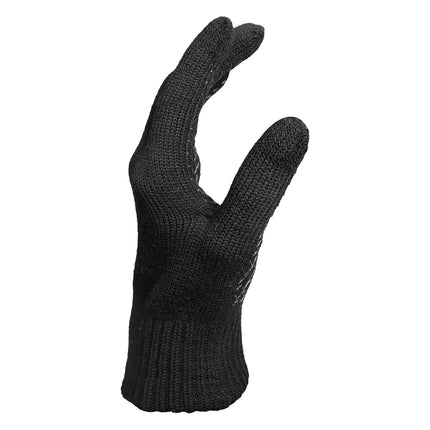 Gants d'hiver en tricot Cole Haan pour hommes avec pouce et index compatibles avec les écrans tactiles, Caviar, S-M