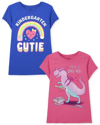 The Children's Place Girls Short Sleeve Graphic T-
