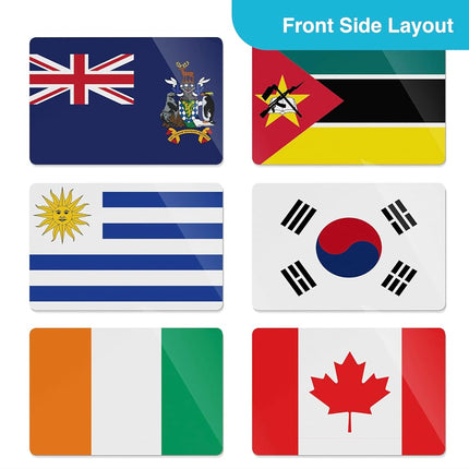 310 Premium World Flags Flash Cards — Countries of The World, U.S. States Flags & Remote Territories (2026 Edition, Richly Updated) — Infodeck’s Most Complete Geography Learning Set
