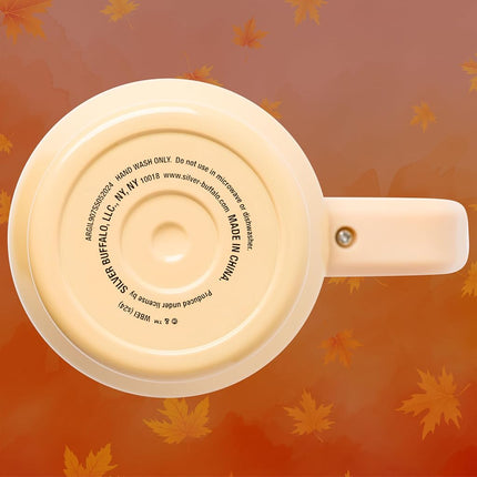 Silver Buffalo Gilmore Girls Luke's Diner – Gobelet isotherme en acier inoxydable avec poignée et paille, compatible avec les porte-gobelets standards, 1,18 litre