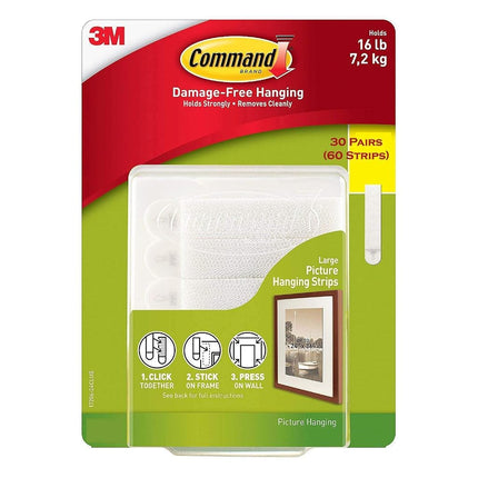 Command Large Picture and Frame Hanging Strips, 17