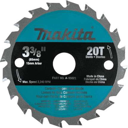 MAKITA 3-3/8" Carbide Tipped Blade F/5090 15MM Arb