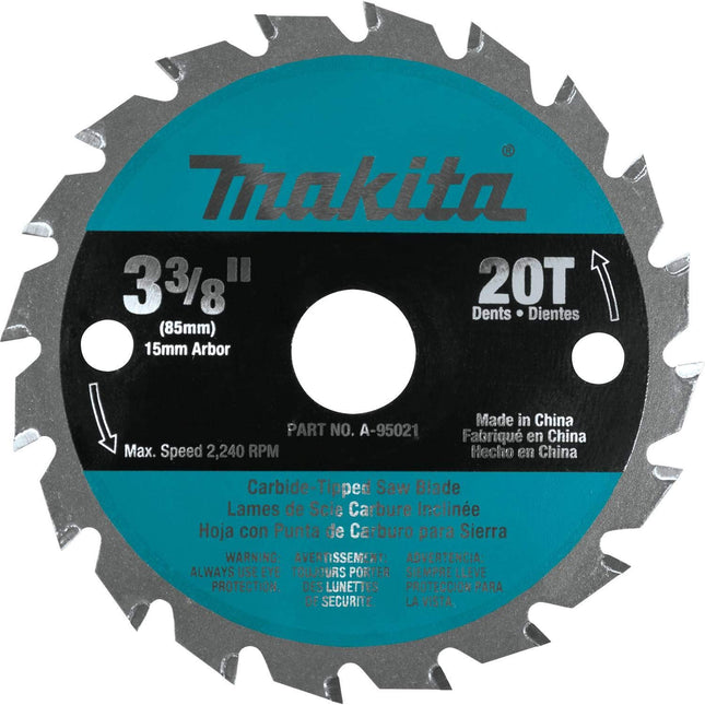 MAKITA 3-3/8" Carbide Tipped Blade F/5090 15MM Arb