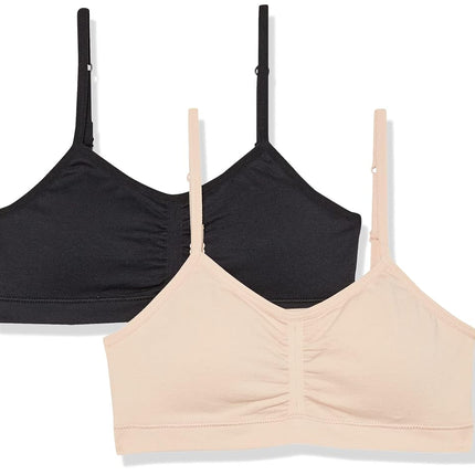 Bralette sin costuras fruncido corto Maidenform Big Girl, Tie-Dye Serenity/Blanco, Talla Grande