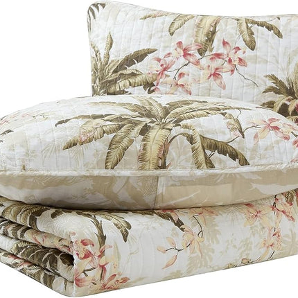 Tommy Bahama Bonny Cove Quilt Set, King, White