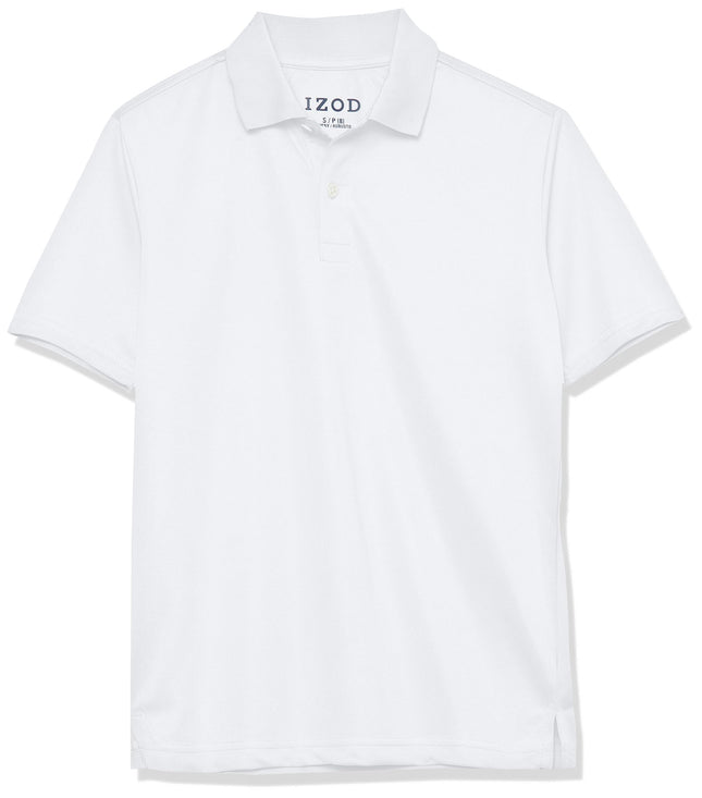 IZOD Boys' School Uniform Short Sleeve Polo Shirt,
