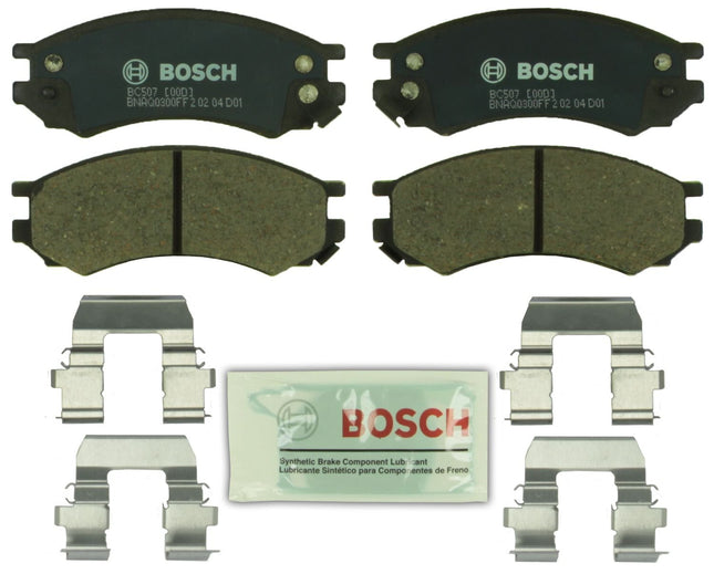 BOSCH BC507 QuietCast Premium Ceramic Disc Brake Pad Set - Compatible With Select Saturn SC, SC1, SC2, SL, SL1, SL2, SW1, SW2; FRONT