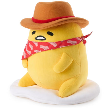 GUND Sanrio Gudetama The Lazy Egg Cowboy 9-Inch Western Themed Stuffed Toy