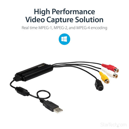 StarTech.com S-Video/Composite to USB 2.0 SD Video Capture Device Cable