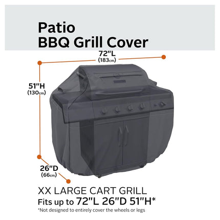 Classic Accessories Ravenna Water-Resistant 72 Inch BBQ Grill Cover, Grill Cover, Grill Cover for Outdoor Grill, BBQ Cover