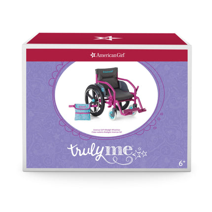 American Girl 18-inch Doll Ultralight Working Wheelchair with Padded Seat and Fabric Bag, for Ages 6+