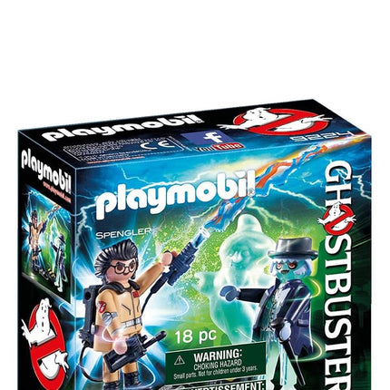 Playmobil 9224 Ghostbusters™ Spengler with Ghost, Fun Imaginative Role-Play, PlaySets Suitable for Children Ages 4+