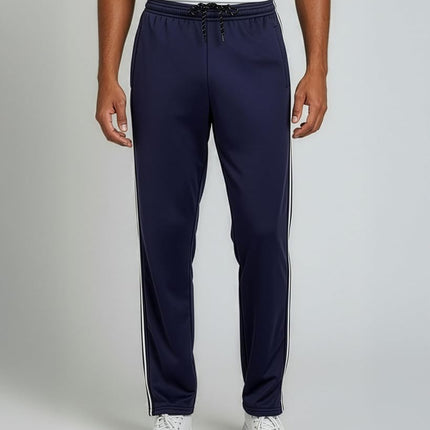 3 Pack Men's Mesh Sweatpants Open Bottom Lounge Workout Track Gym Pants, Set 5, Large
